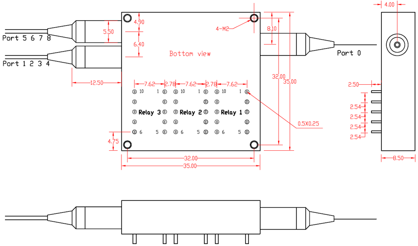 Mini 1×8T 光開關(guān)尺寸圖.png