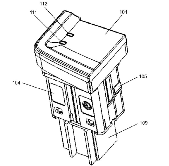 防竄光開關(guān)整體結(jié)構(gòu)圖汽車電子開關(guān)裝配完成圖