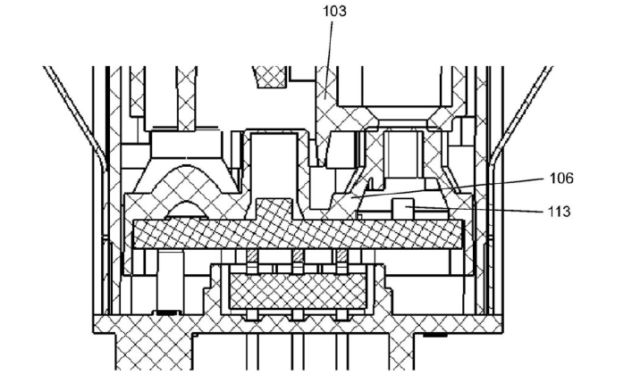 導(dǎo)電橡膠壓頭示意圖LED光源安裝空間設(shè)計(jì)圖