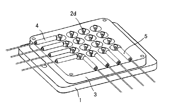 4x4微機(jī)械式光開(kāi)關(guān)陣列示意圖