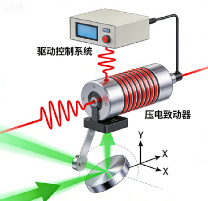 壓電光束導向光開關原理示意圖-廣西科毅光通信
