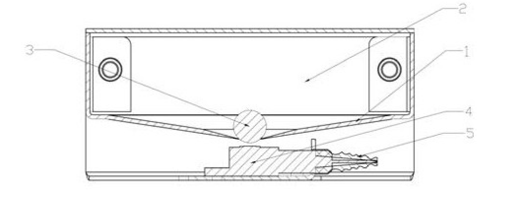 基于光開(kāi)關(guān)的無(wú)源傾斜傳感器結(jié)構(gòu)示意圖  - 廣西科毅光通信